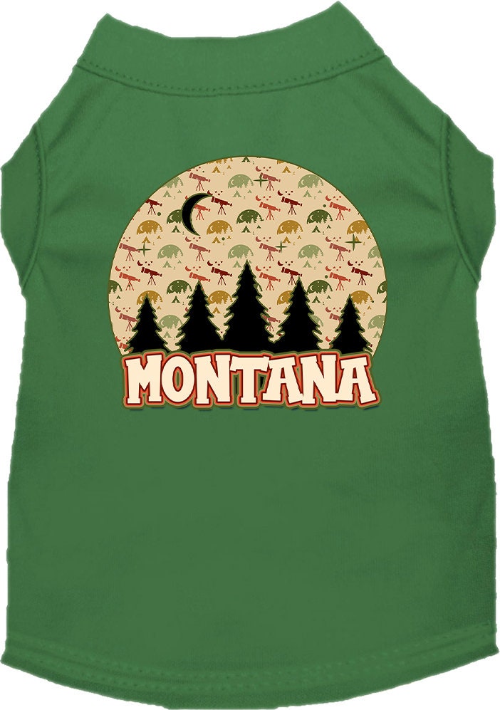 Pet Dog & Cat Screen Printed Shirt for Medium to Large Pets (Sizes 2XL-6XL), "Montana Under The Stars"