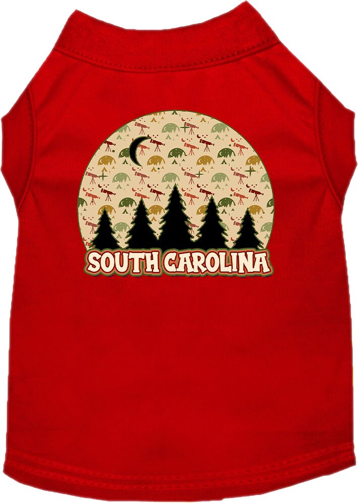 Pet Dog & Cat Screen Printed Shirt for Medium to Large Pets (Sizes 2XL-6XL), "South Carolina Under The Stars"