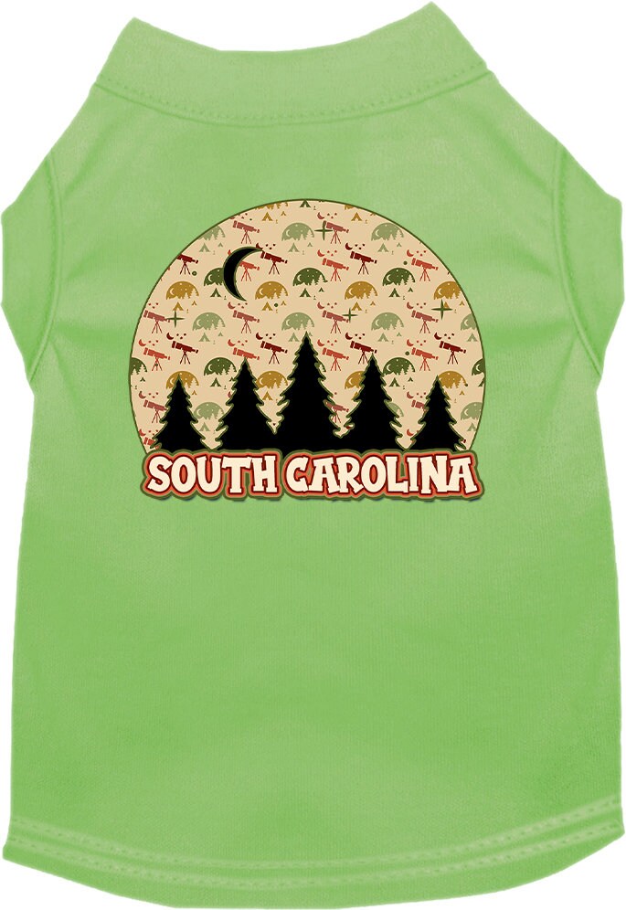 Pet Dog & Cat Screen Printed Shirt for Small to Medium Pets (Sizes XS-XL), "South Carolina Under The Stars"