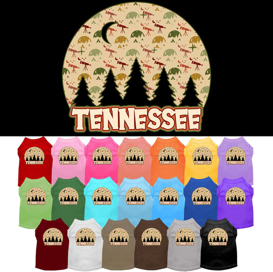 Pet Dog & Cat Screen Printed Shirt for Small to Medium Pets (Sizes XS-XL), "Tennessee Under The Stars"