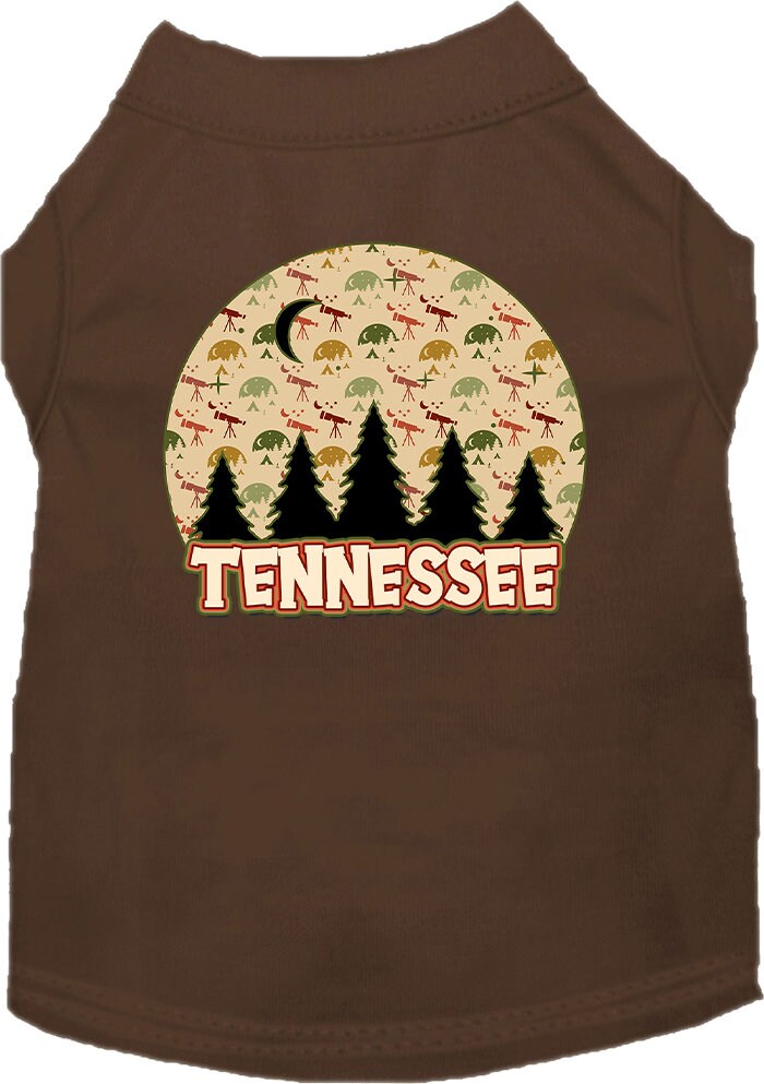 Pet Dog & Cat Screen Printed Shirt for Medium to Large Pets (Sizes 2XL-6XL), "Tennessee Under The Stars"