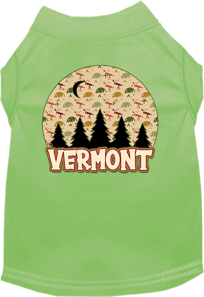 Pet Dog & Cat Screen Printed Shirt for Small to Medium Pets (Sizes XS-XL), "Vermont Under The Stars"