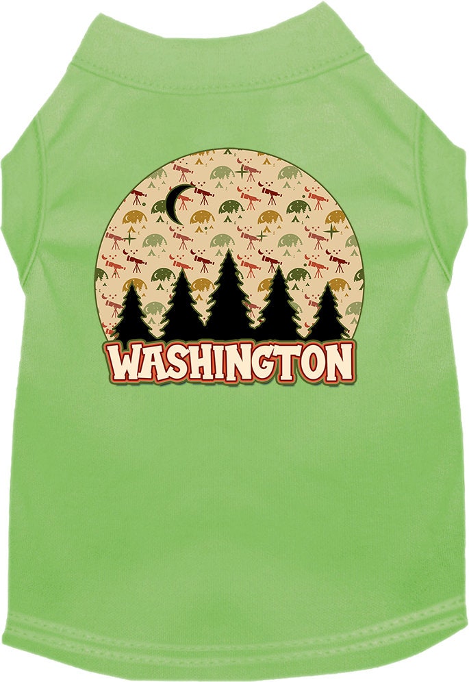 Pet Dog & Cat Screen Printed Shirt for Small to Medium Pets (Sizes XS-XL), "Washington Under The Stars"