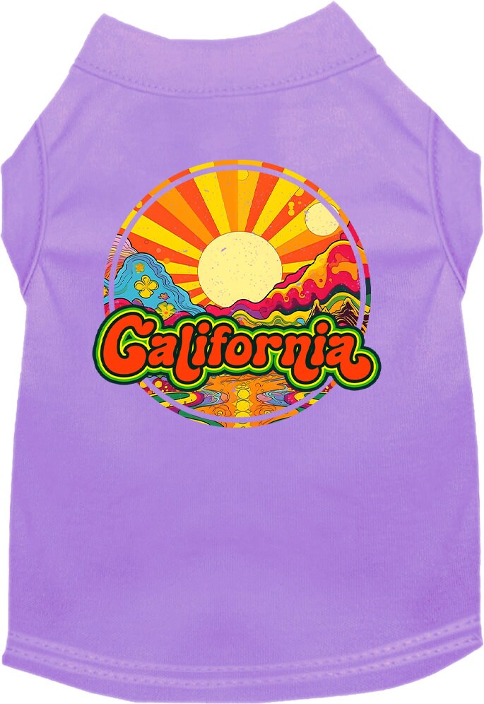 Pet Dog & Cat Screen Printed Shirt for Medium to Large Pets (Sizes 2XL-6XL), "California Mellow Mountain"