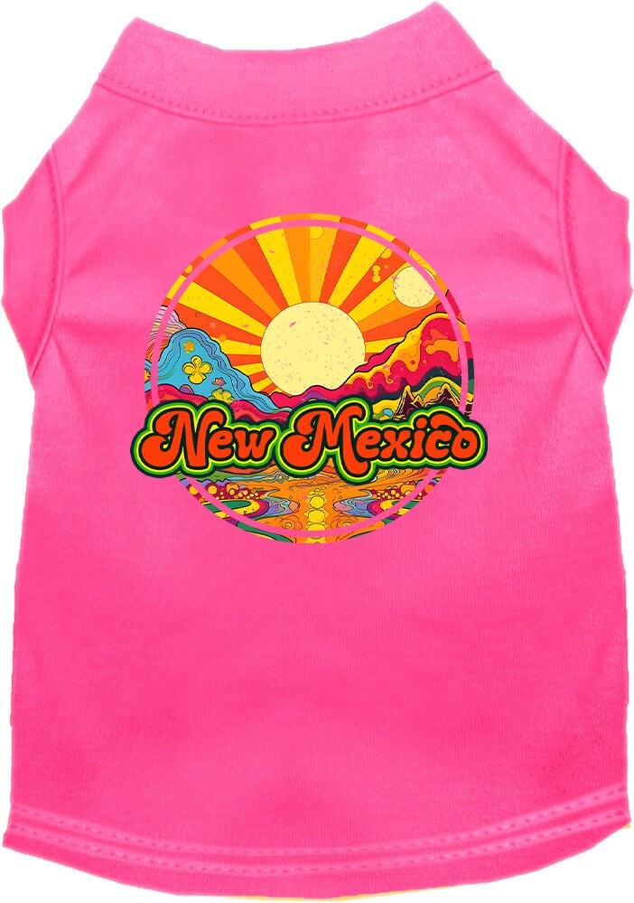 Pet Dog & Cat Screen Printed Shirt for Small to Medium Pets (Sizes XS-XL), "New Mexico Mellow Mountain"