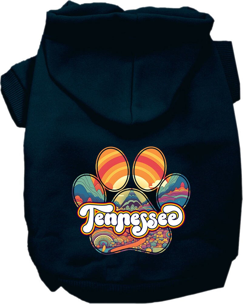 Pet Dog & Cat Screen Printed Hoodie for Small to Medium Pets (Sizes XS-XL), "Tennessee Groovy Summit"