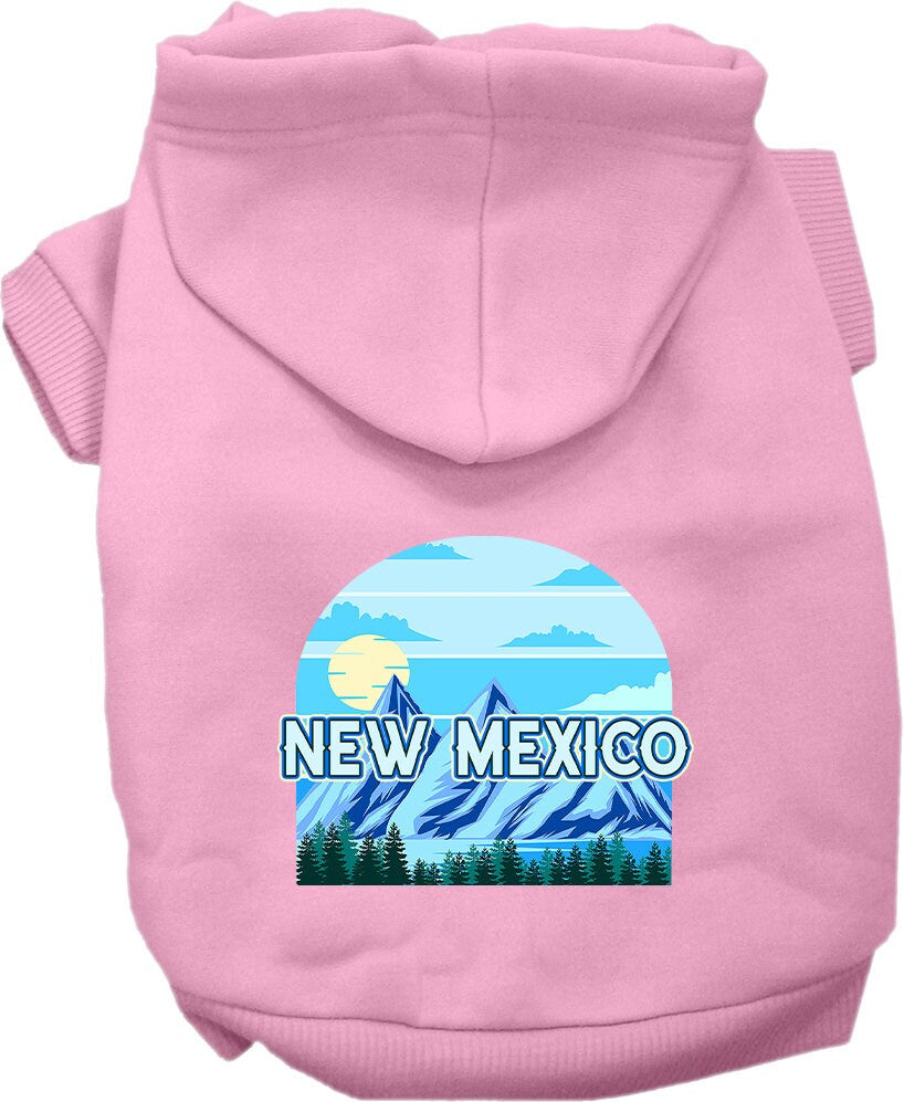 Pet Dog & Cat Screen Printed Hoodie for Small to Medium Pets (Sizes XS-XL), "New Mexico Trailblazer"