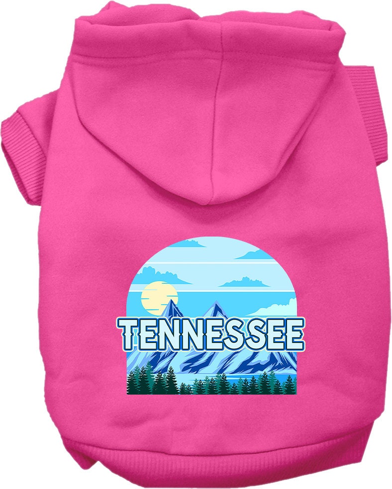 Pet Dog & Cat Screen Printed Hoodie for Small to Medium Pets (Sizes XS-XL), "Tennessee Trailblazer"