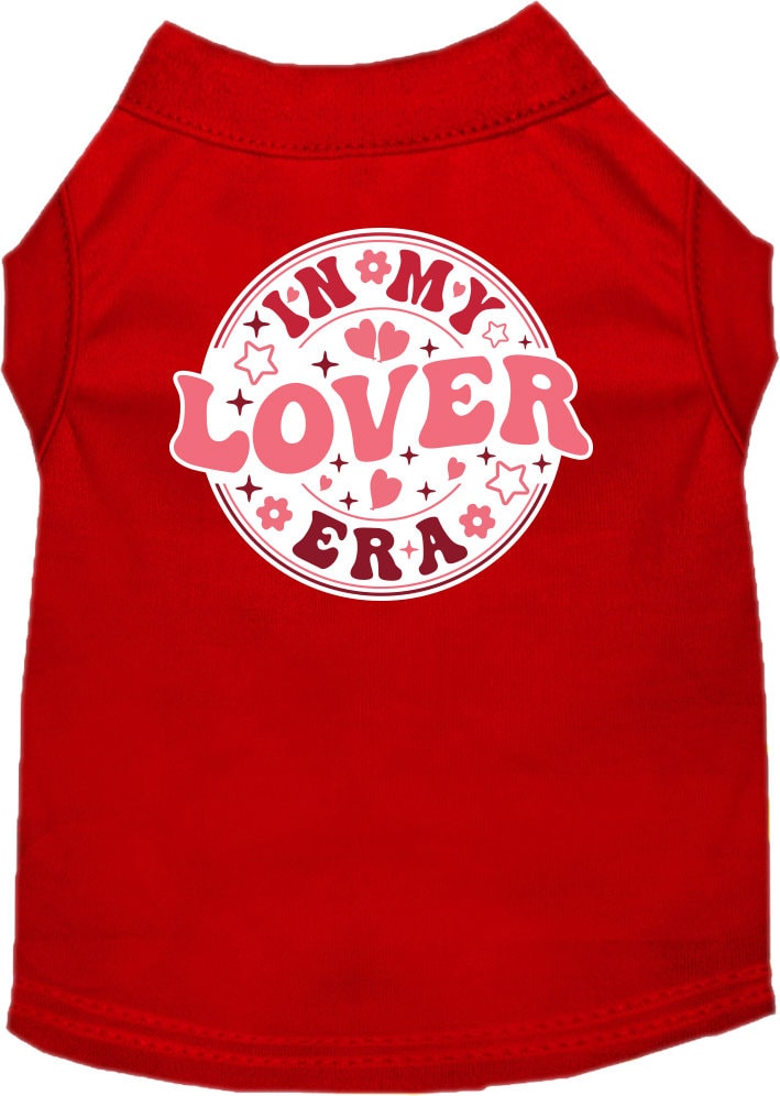 Pet Dog & Cat Screen Printed Shirt for Medium to Large Pets (Sizes 2XL-6XL), "In My Lover Era"