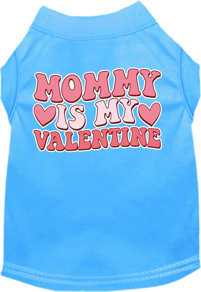 Pet Dog & Cat Screen Printed Shirt for Medium to Large Pets (Sizes 2XL-6XL), "Mommy Is My Valentine"