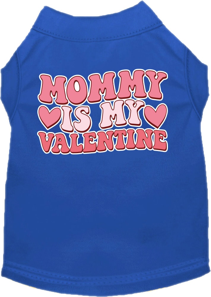 Pet Dog & Cat Screen Printed Shirt "Mommy Is My Valentine"