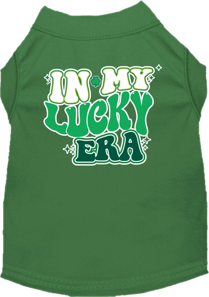 Pet Dog & Cat Screen Printed Shirt "In My Lucky Era"