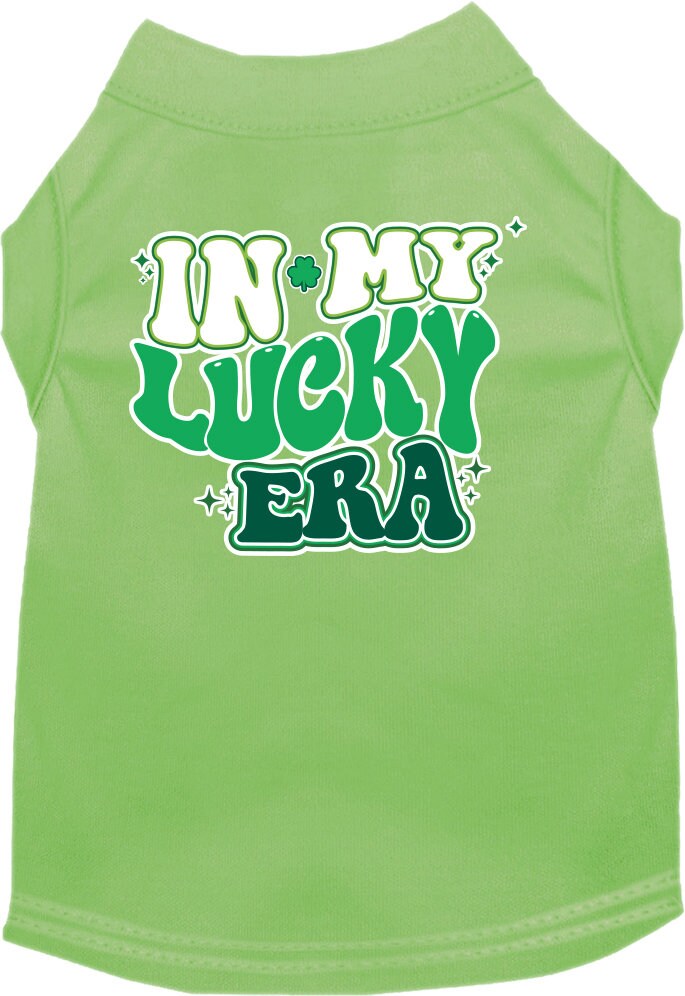 Pet Dog & Cat Screen Printed Shirt "In My Lucky Era"