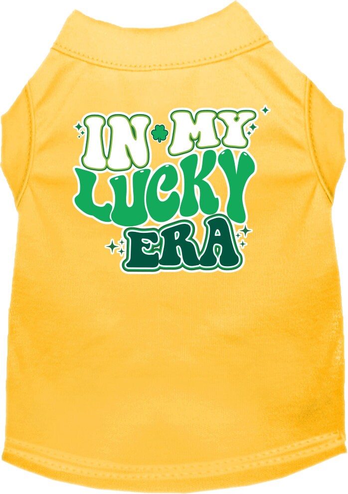 Pet Dog & Cat Screen Printed Shirt "In My Lucky Era"