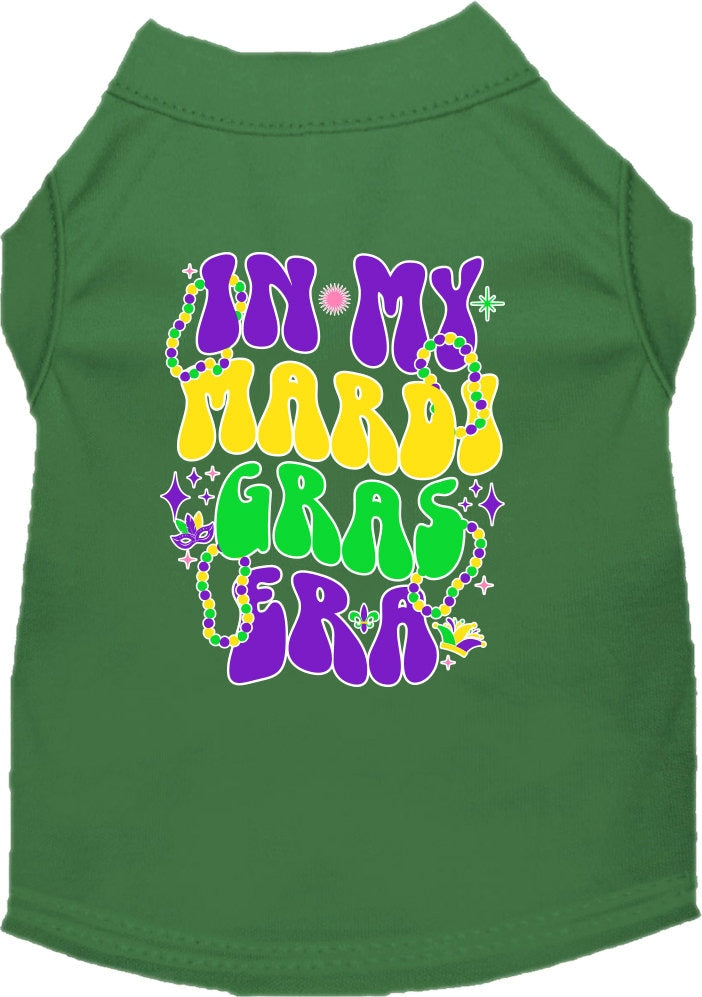 Pet Dog & Cat Screen Printed Shirt "In My Mardi Gras Era"