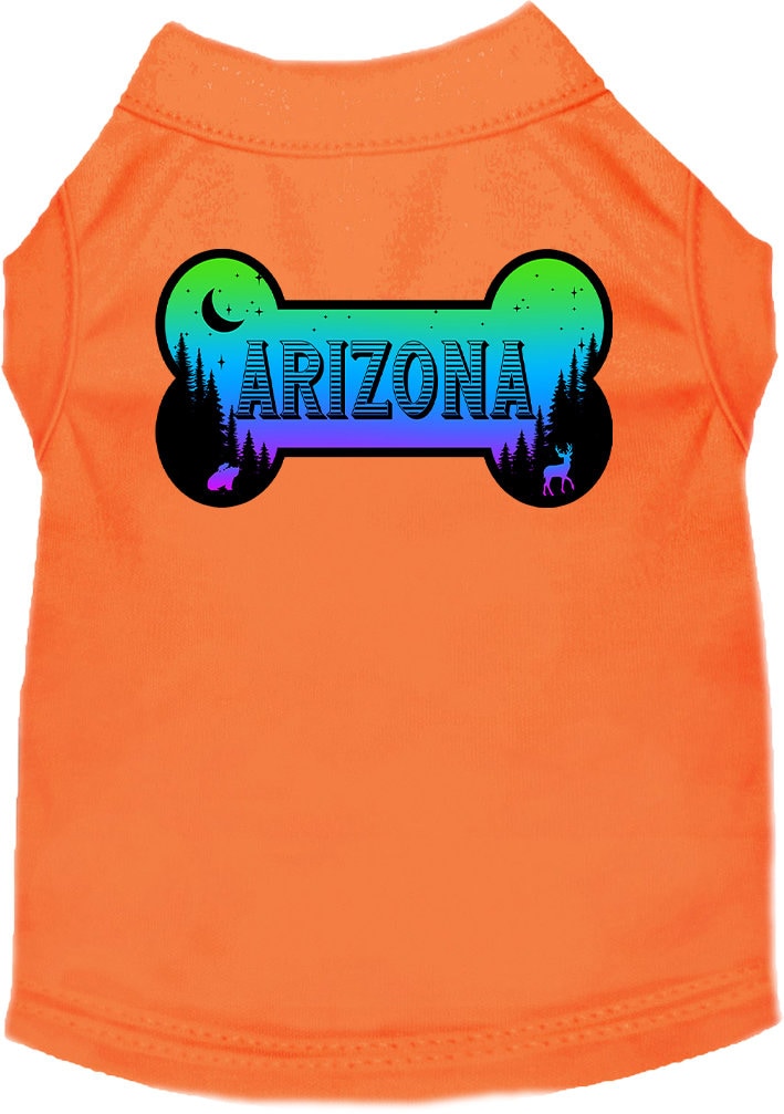 Pet Dog & Cat Screen Printed Shirt for Small to Medium Pets (Sizes XS-XL), "Arizona Mountain Shades"