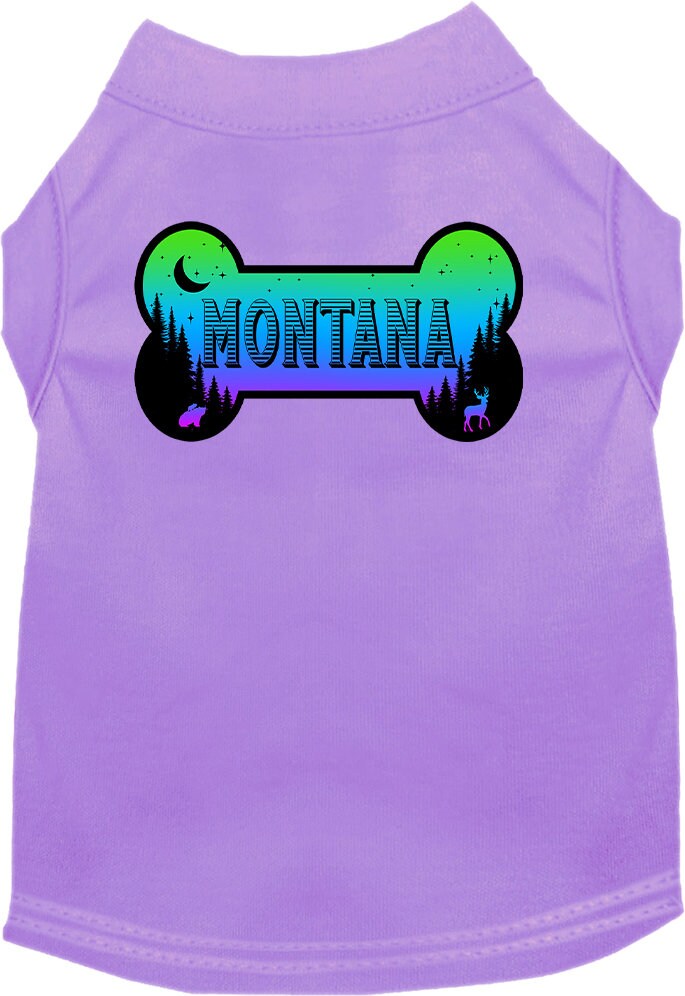 Pet Dog & Cat Screen Printed Shirt for Small to Medium Pets (Sizes XS-XL), "Montana Mountain Shades"