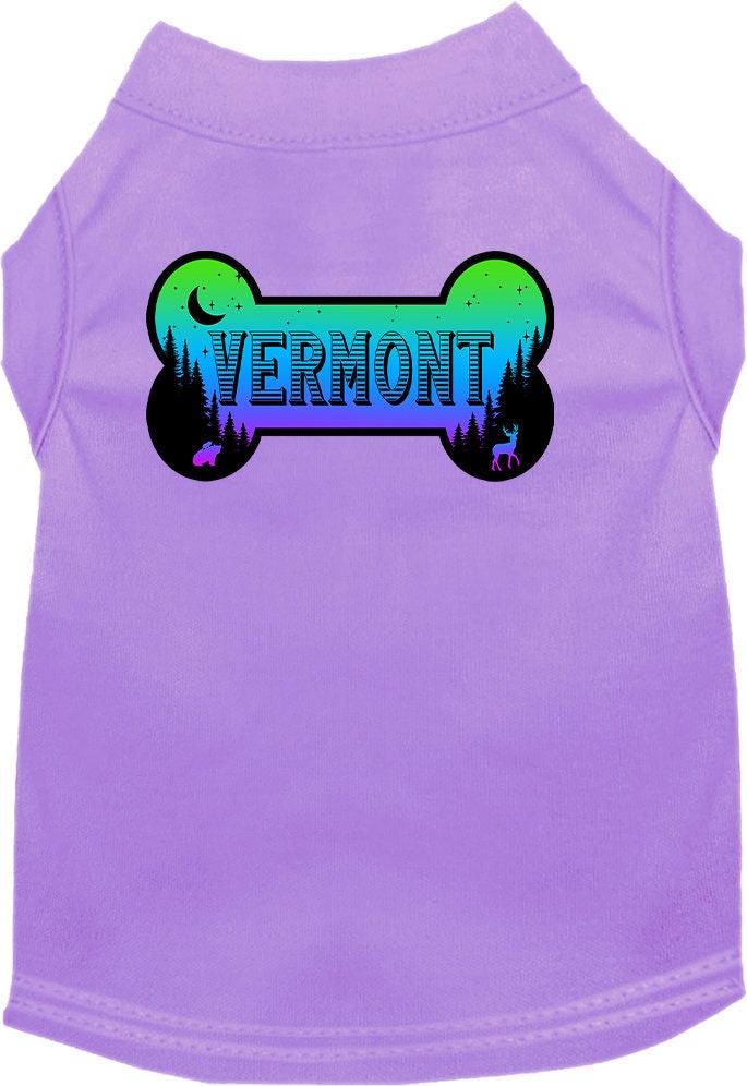 Pet Dog & Cat Screen Printed Shirt for Small to Medium Pets (Sizes XS-XL), "Vermont Mountain Shades"