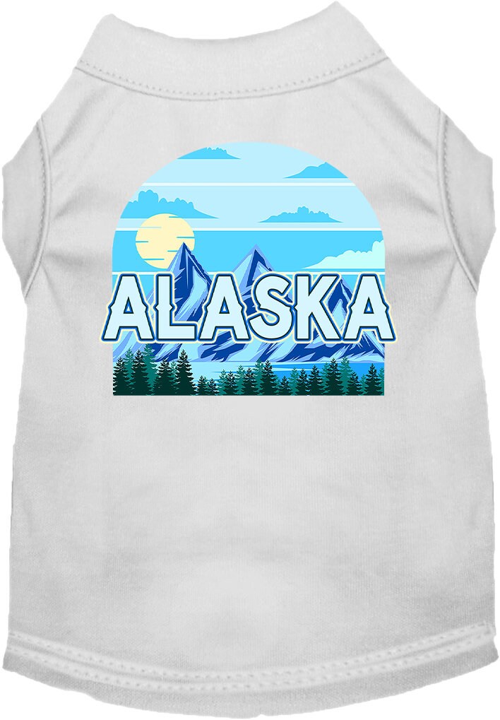 Pet Dog & Cat Screen Printed Shirt for Small to Medium Pets (Sizes XS-XL), "Alaska Trailblazer"