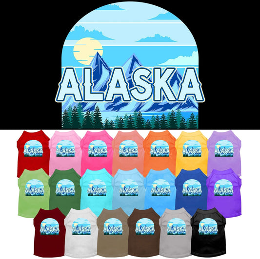 Pet Dog & Cat Screen Printed Shirt for Small to Medium Pets (Sizes XS-XL), "Alaska Trailblazer"