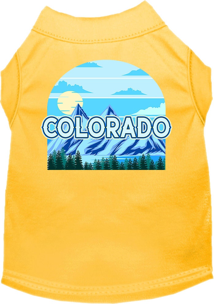 Pet Dog & Cat Screen Printed Shirt for Small to Medium Pets (Sizes XS-XL), "Colorado Trailblazer"