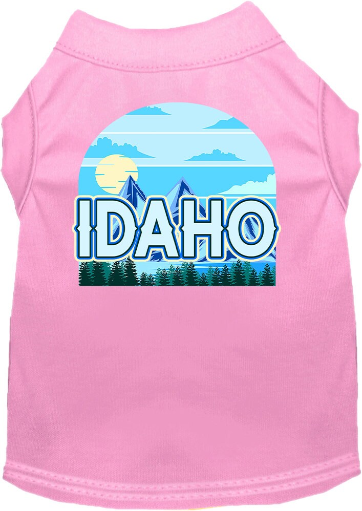 Pet Dog & Cat Screen Printed Shirt for Small to Medium Pets (Sizes XS-XL), "Idaho Trailblazer"