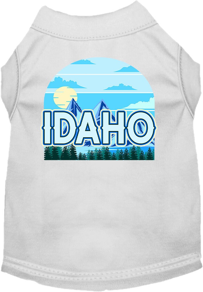 Pet Dog & Cat Screen Printed Shirt for Small to Medium Pets (Sizes XS-XL), "Idaho Trailblazer"