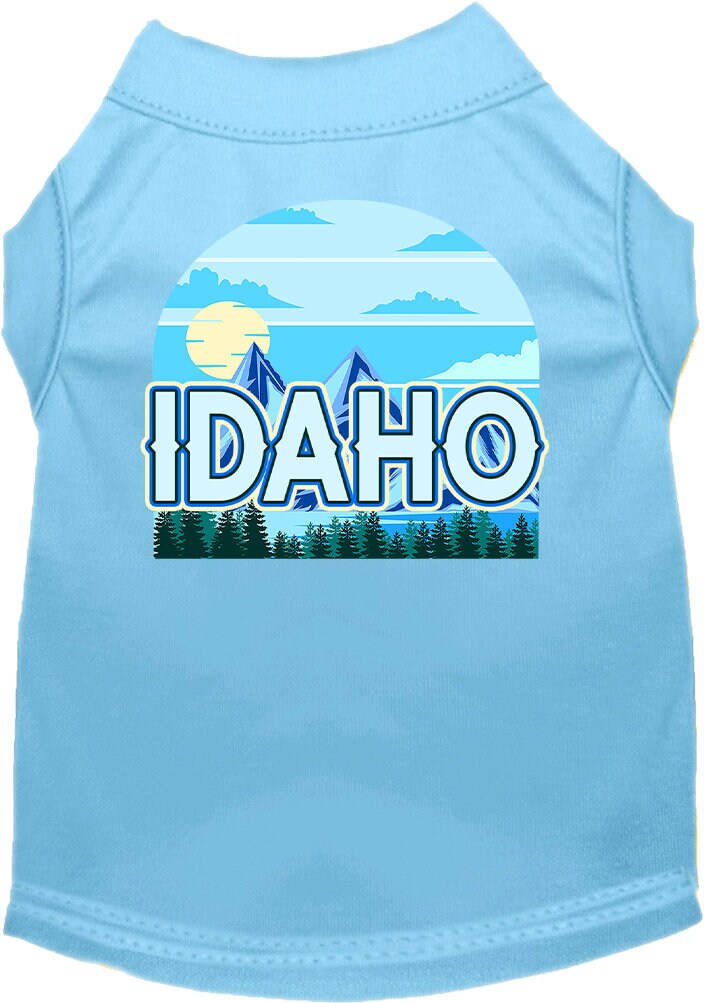 Pet Dog & Cat Screen Printed Shirt for Medium to Large Pets (Sizes 2XL-6XL), "Idaho Trailblazer"