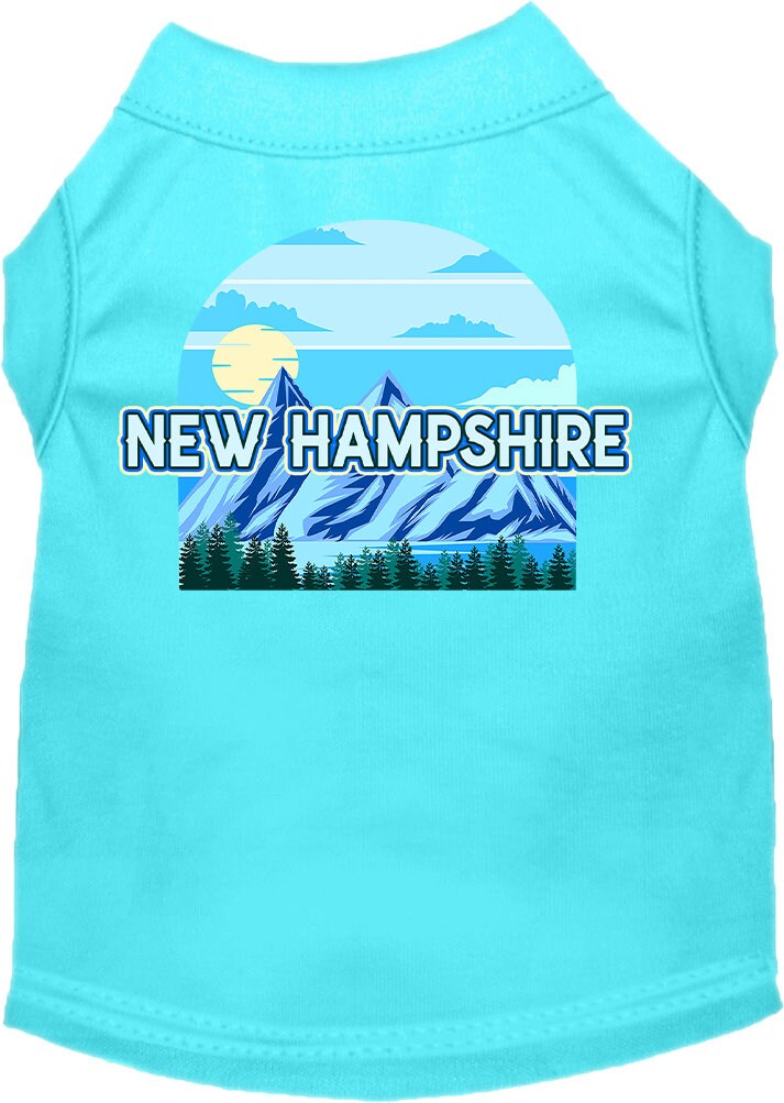 Pet Dog & Cat Screen Printed Shirt for Small to Medium Pets (Sizes XS-XL), "New Hampshire Trailblazer"