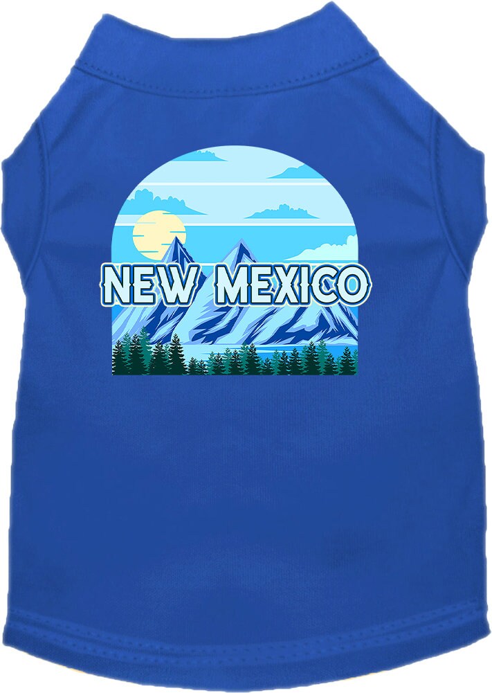 Pet Dog & Cat Screen Printed Shirt for Medium to Large Pets (Sizes 2XL-6XL), "New Mexico Trailblazer"