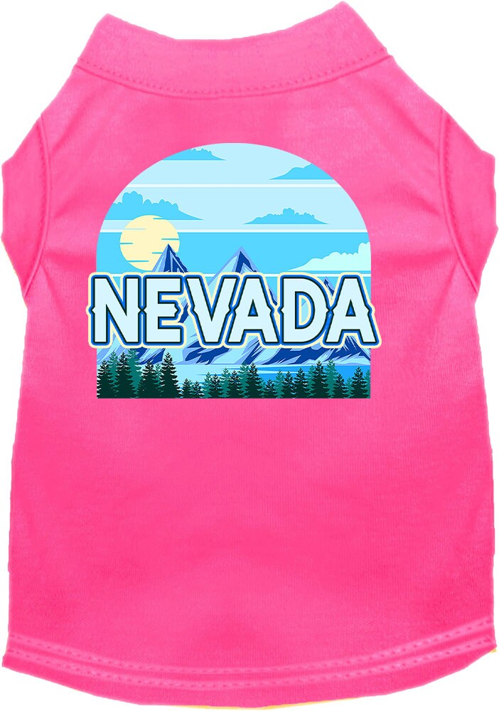 Pet Dog & Cat Screen Printed Shirt for Small to Medium Pets (Sizes XS-XL), "Nevada Trailblazer"