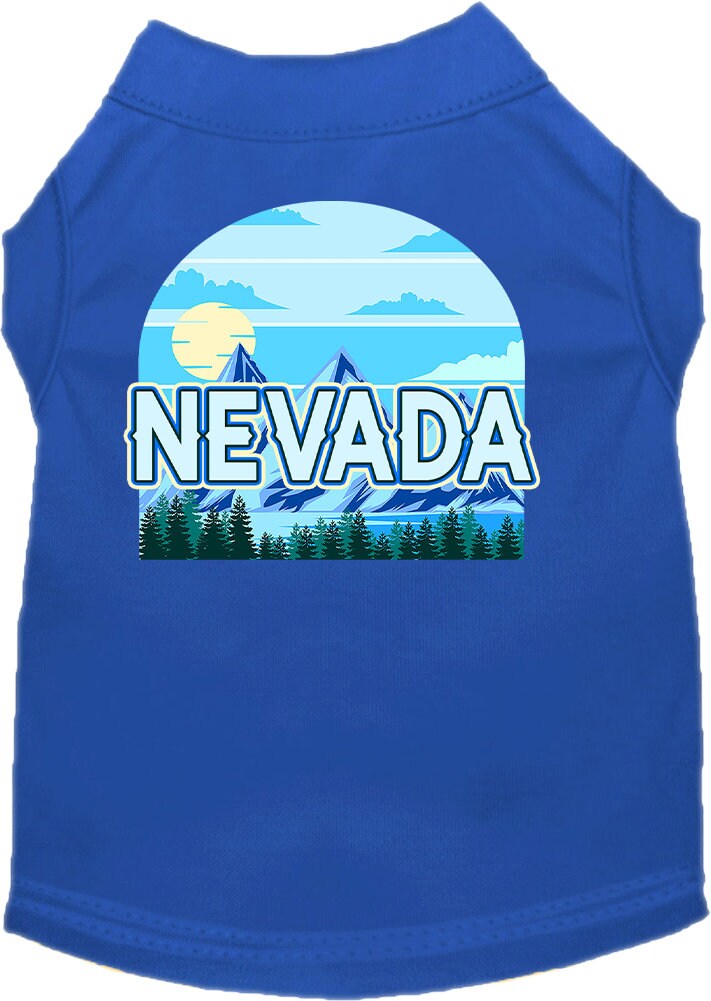 Pet Dog & Cat Screen Printed Shirt for Medium to Large Pets (Sizes 2XL-6XL), "Nevada Trailblazer"