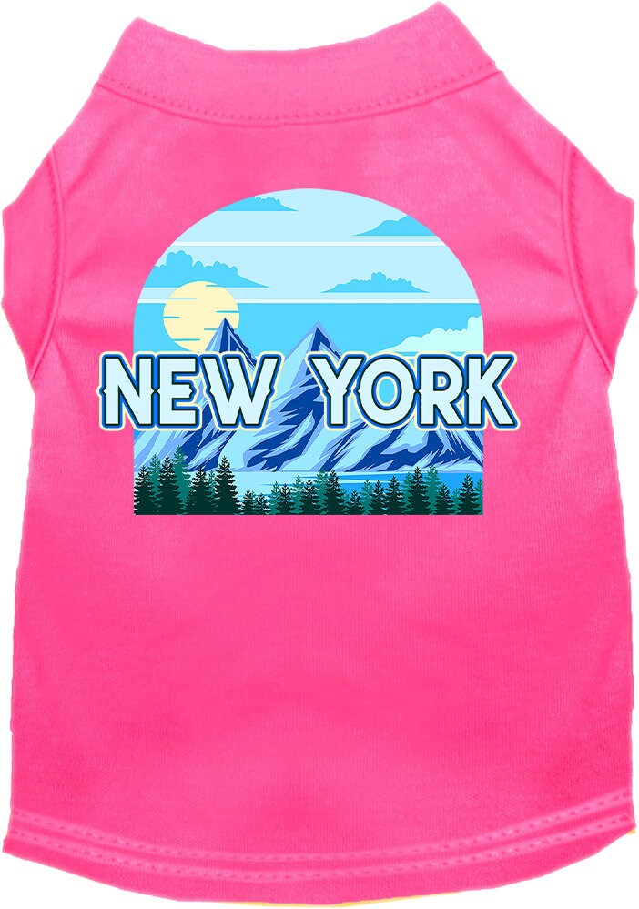 Pet Dog & Cat Screen Printed Shirt for Small to Medium Pets (Sizes XS-XL), "New York Trailblazer"