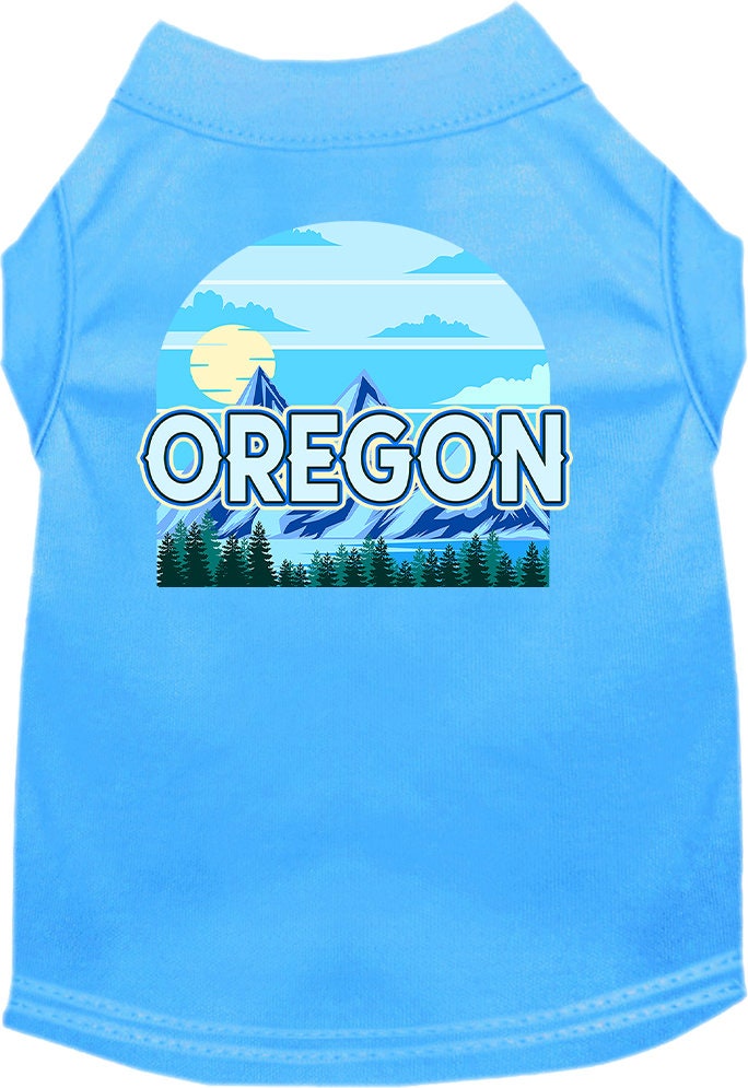 Pet Dog & Cat Screen Printed Shirt for Small to Medium Pets (Sizes XS-XL), "Oregon Trailblazer"