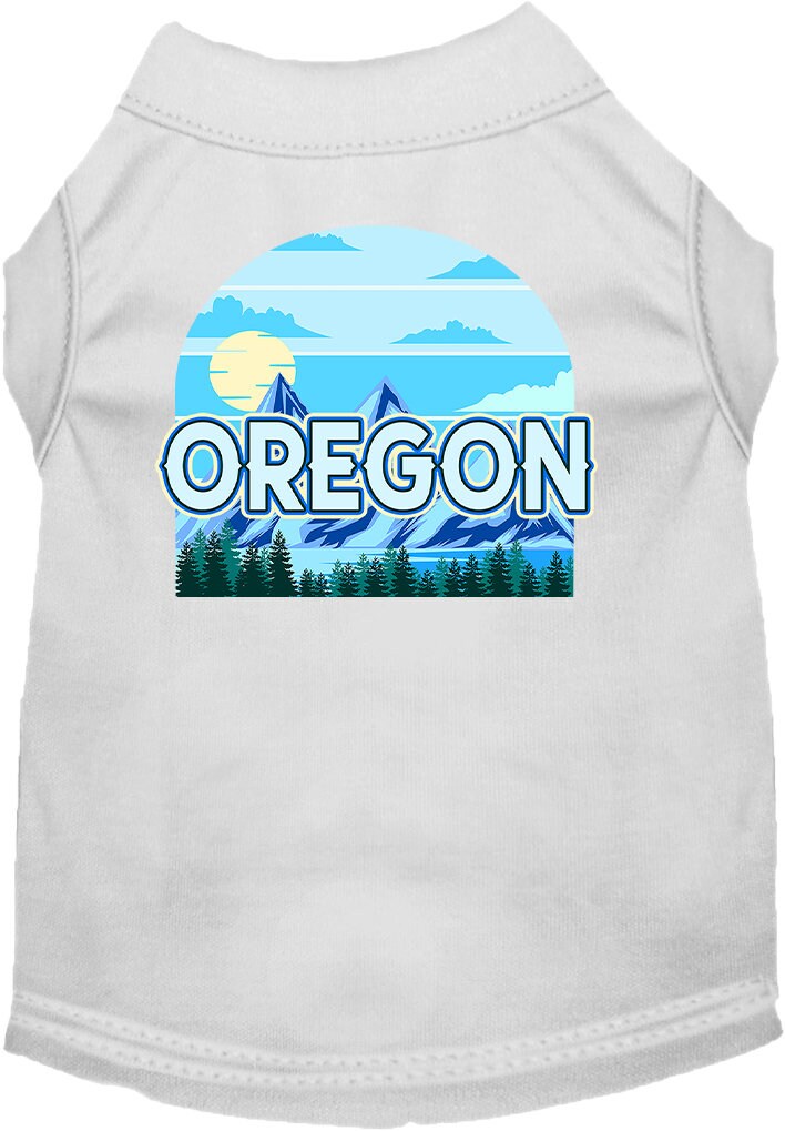 Pet Dog & Cat Screen Printed Shirt for Medium to Large Pets (Sizes 2XL-6XL), "Oregon Trailblazer"