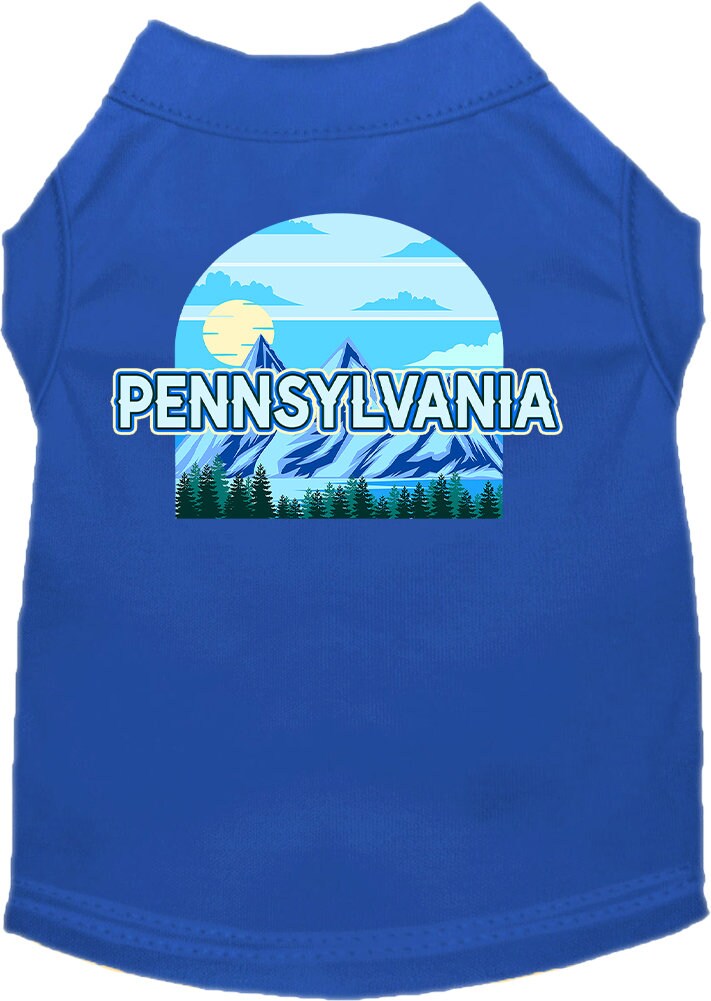 Pet Dog & Cat Screen Printed Shirt for Medium to Large Pets (Sizes 2XL-6XL), "Pennsylvania Trailblazer"