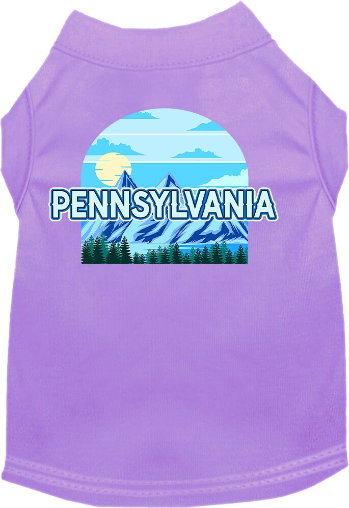 Pet Dog & Cat Screen Printed Shirt for Small to Medium Pets (Sizes XS-XL), "Pennsylvania Trailblazer"