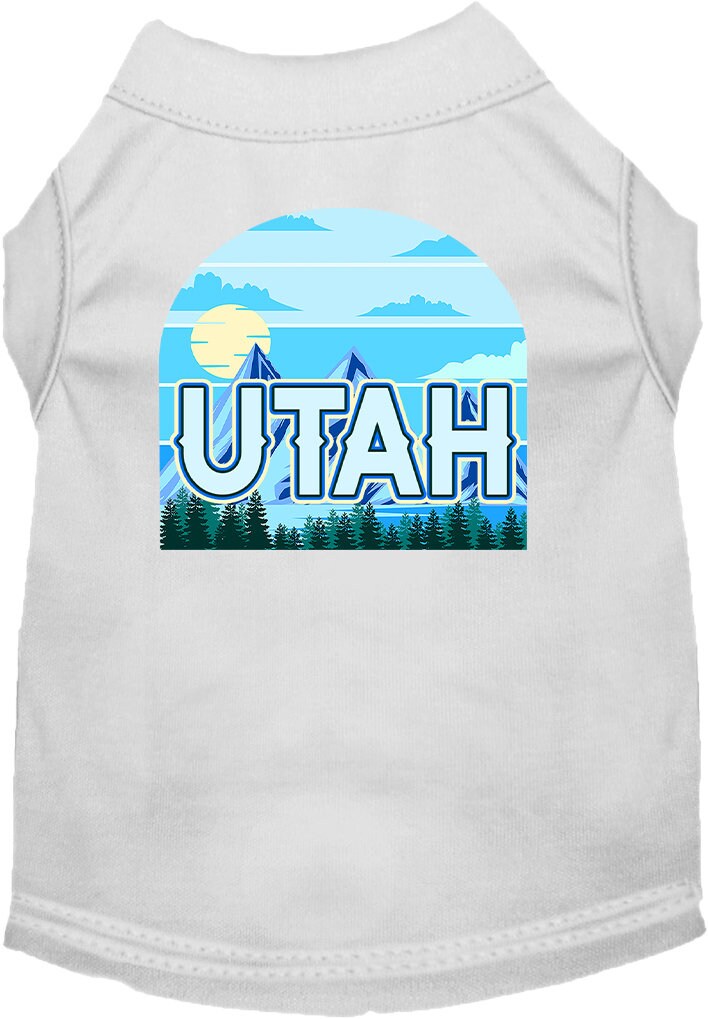 Pet Dog & Cat Screen Printed Shirt for Medium to Large Pets (Sizes 2XL-6XL), "Utah Trailblazer"