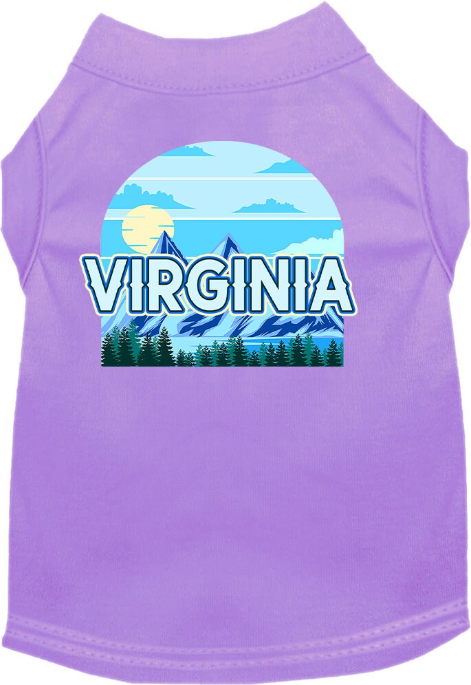 Pet Dog & Cat Screen Printed Shirt for Small to Medium Pets (Sizes XS-XL), "Virginia Trailblazer"