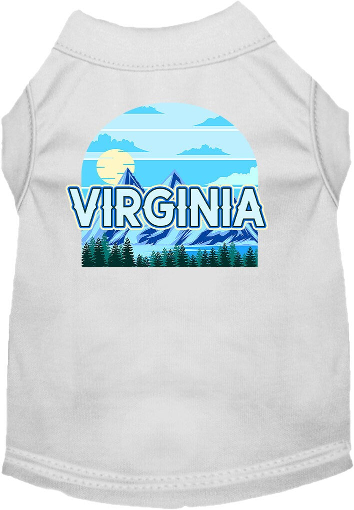 Pet Dog & Cat Screen Printed Shirt for Small to Medium Pets (Sizes XS-XL), "Virginia Trailblazer"