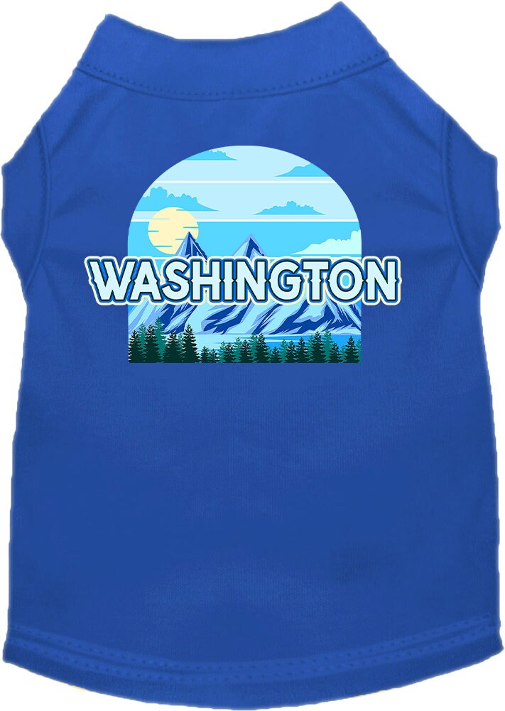 Pet Dog & Cat Screen Printed Shirt for Small to Medium Pets (Sizes XS-XL), "Washington Trailblazer"