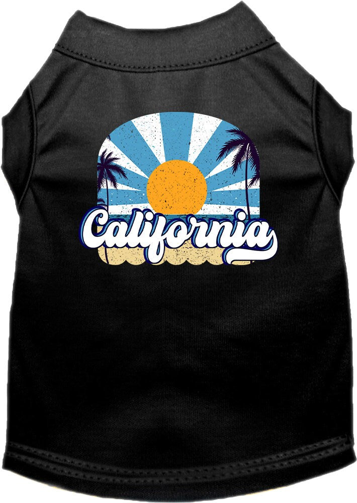 Pet Dog & Cat Screen Printed Shirt for Medium to Large Pets (Sizes 2XL-6XL), "California Coast"