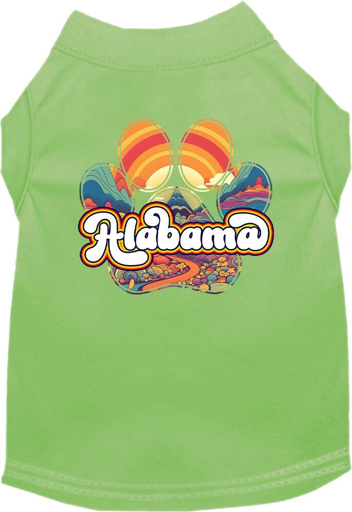 Pet Dog & Cat Screen Printed Shirt for Medium to Large Pets (Sizes 2XL-6XL), "Alabama Groovy Summit"