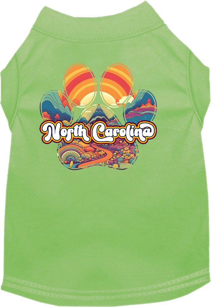 Pet Dog & Cat Screen Printed Shirt for Small to Medium Pets (Sizes XS-XL), "North Carolina Groovy Summit"