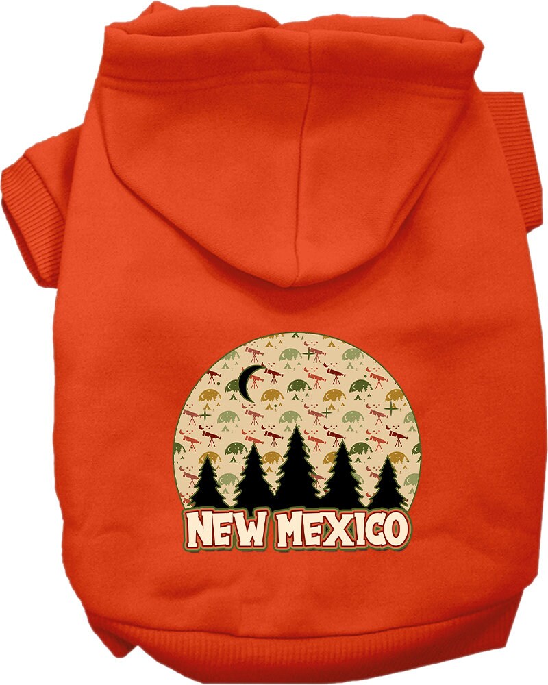 Pet Dog & Cat Screen Printed Hoodie for Small to Medium Pets (Sizes XS-XL), "New Mexico Under The Stars"