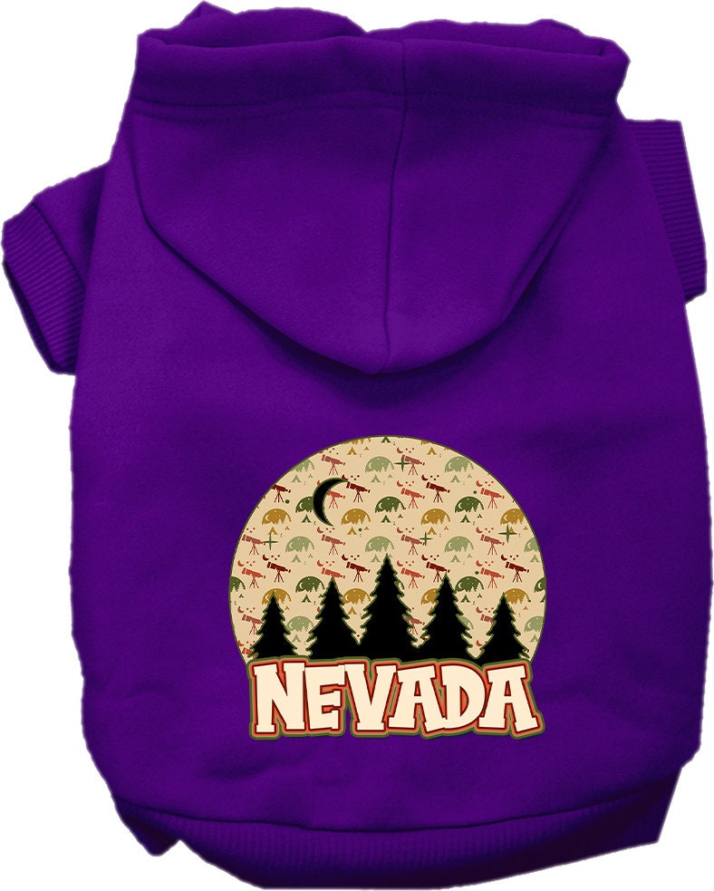 Pet Dog & Cat Screen Printed Hoodie for Small to Medium Pets (Sizes XS-XL), "Nevada Under The Stars"