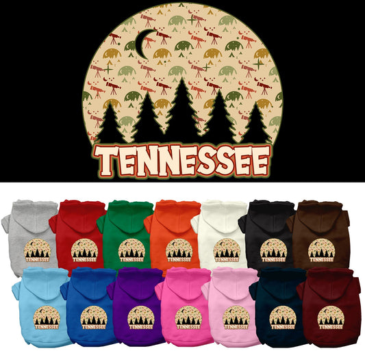 Pet Dog & Cat Screen Printed Hoodie for Small to Medium Pets (Sizes XS-XL), "Tennessee Under The Stars"