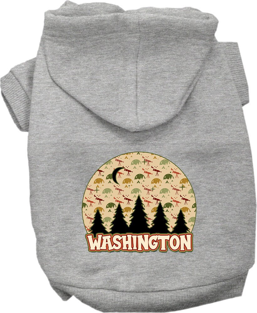 Pet Dog & Cat Screen Printed Hoodie for Small to Medium Pets (Sizes XS-XL), "Washington Under The Stars"