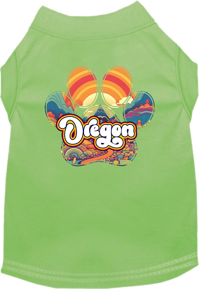 Pet Dog & Cat Screen Printed Shirt for Small to Medium Pets (Sizes XS-XL), "Oregon Groovy Summit"