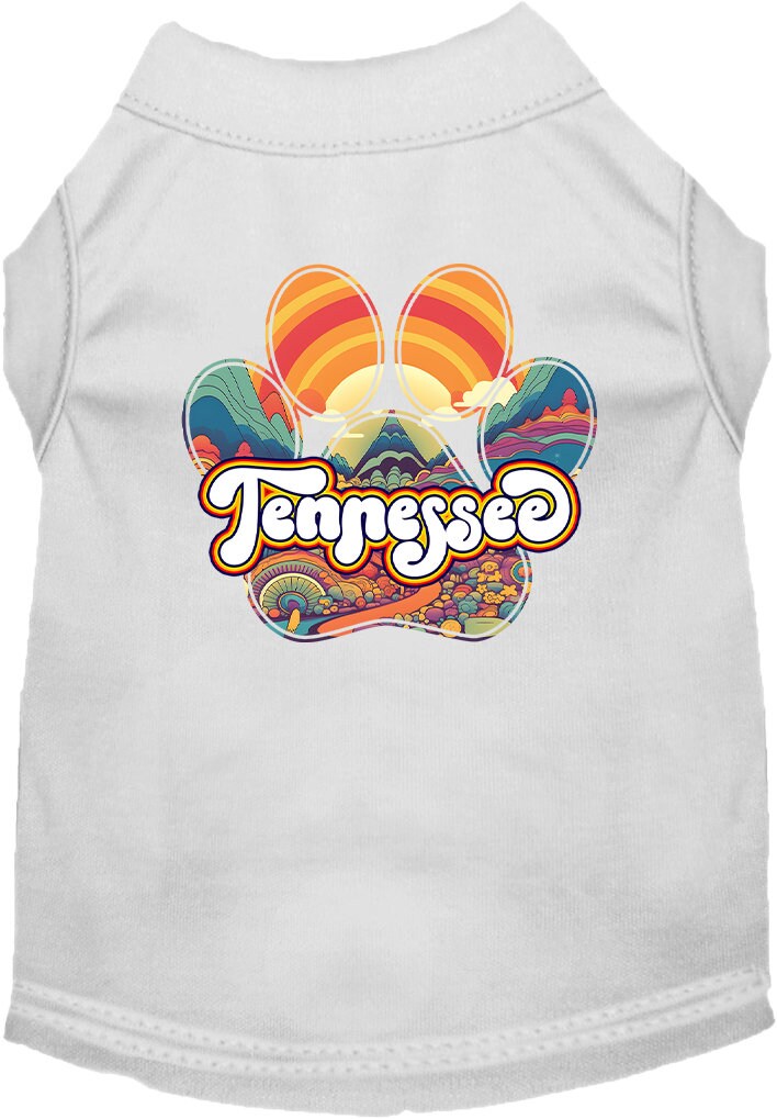 Pet Dog & Cat Screen Printed Shirt for Small to Medium Pets (Sizes XS-XL), "Tennessee Groovy Summit"